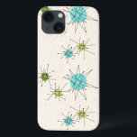 Iconic Atomic Starbursts iPhone 6/6S Case<br><div class="desc">This Iconic Atomic Starbursts iPhone 6/6S Case pattern feys iconic atomic starbursts. That's right! The old school, cream colored background with gold speckles is the perfekt backdrop for the vibrant turquoise, soothing celery and kitschy pear green colored circles. The spots of color are sporadically placed in various sizes with overlaying...</div>
