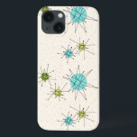 Iconic Atomic Starbursts iPhone 6/6S Case<br><div class="desc">This Iconic Atomic Starbursts iPhone 6/6S Case pattern feys iconic atomic starbursts. That's right! The old school, cream colored background with gold speckles is the perfekt backdrop for the vibrant turquoise, soothing celery and kitschy pear green colored circles. The spots of color are sporadically placed in various sizes with overlaying...</div>