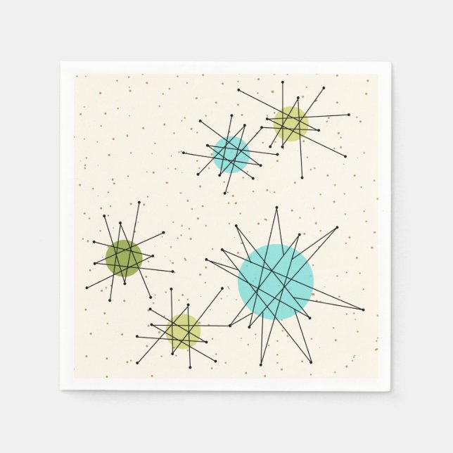 Iconic Atomic Sternexplosion Paper Napkins Serviette (Vorderseite)
