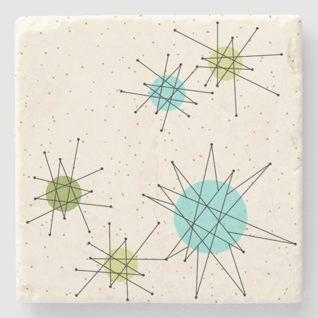 Iconic AtomSternexplosion-SteinUntersetzer Steinuntersetzer (Vorderseite)