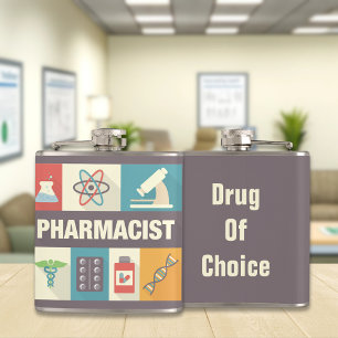 Iconic, beruflicher Apotheker Flachmann