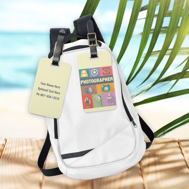 Iconic-beruflicher Fotograf Gepäckanhänger (Von Creator hochgeladen)