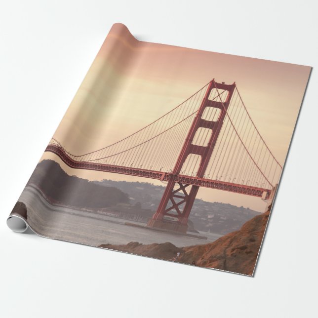Iconic Bridge Golden Gate San Francisco California Geschenkpapier (Ungerollt)