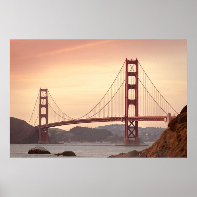Iconic Bridge Golden Gate San Francisco Poster (Vorne)