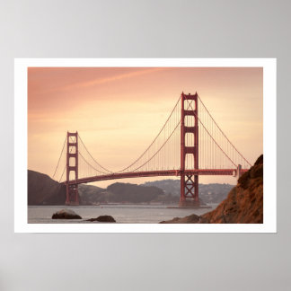 Iconic Bridge Golden Gate San Francisco Poster