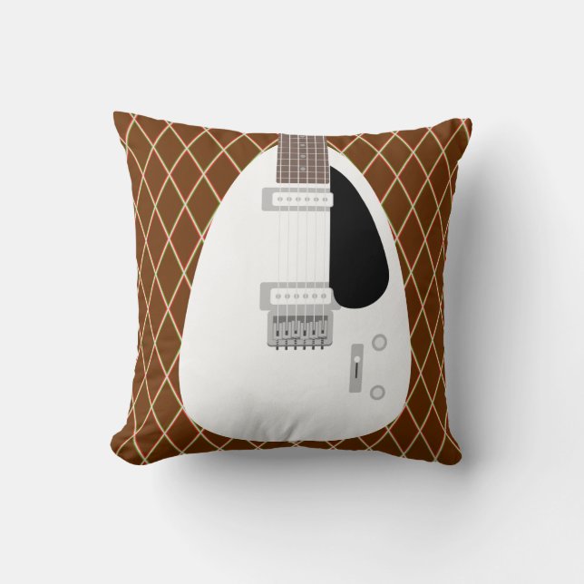 Iconic British Teardrop Electric Gitarre Kissen (Vorderseite)