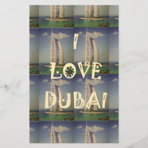 Iconic Dubai: "I Liebe Dubai" Vector Graphic Desig Briefpapier