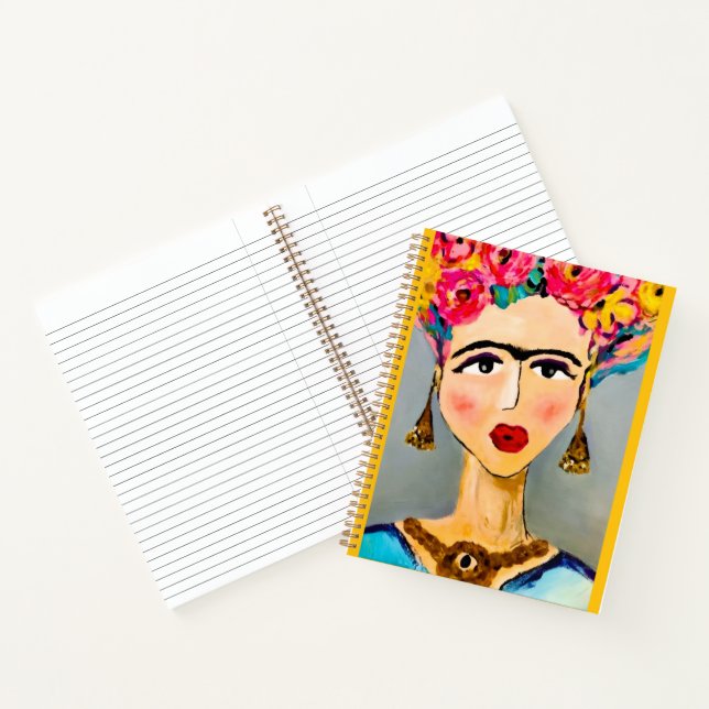 Iconic Frida Kahlo Notebook Notizbuch (Innenseite)