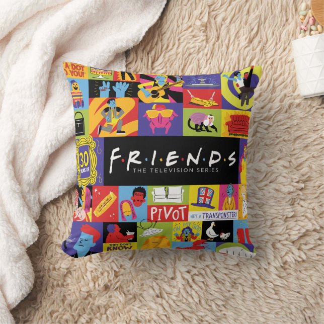 Iconic FRIENDS™-Muster Kissen (Decke)