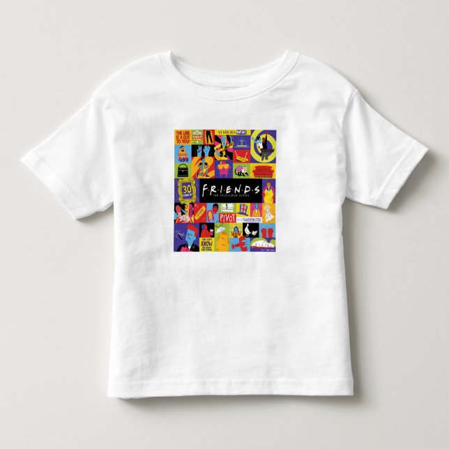 Iconic FRIENDS™-Muster Kleinkind T-shirt (Vorderseite)