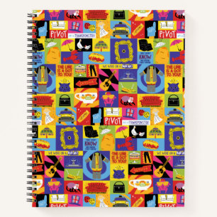 Iconic FRIENDS™-Muster Notizbuch