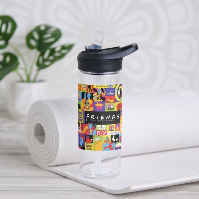 Iconic FRIENDS™-Muster Trinkflasche (Yoga)