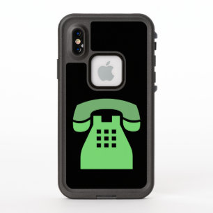 Iconic Green Retro Telefon auf jeder Farbe