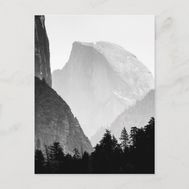 Iconic Half Dome Rock Face | Yosemite Valley Postkarte (Vorderseite)