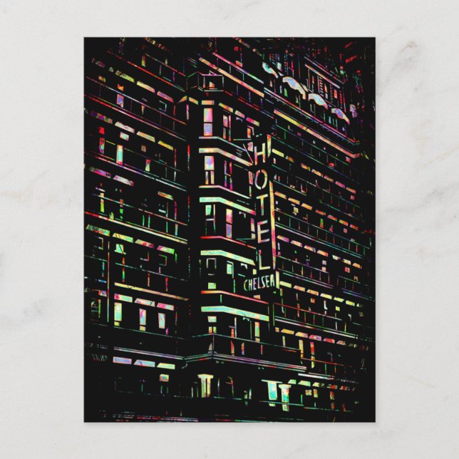 Iconic Hotel Chelsea New York Postkarte (Vorderseite)