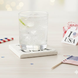 Iconic "I ❤️ USA" Stone Untersetzer
