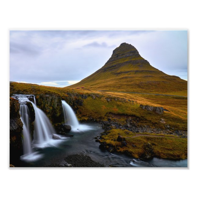 Iconic Kirkjufell Islande photo agrandissement (Devant)