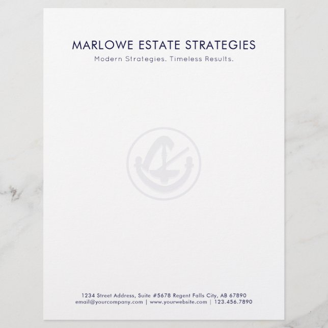 Iconic Legal Business Letterhead Briefbogen (Vorderseite)