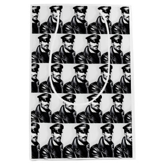 Iconic LGBTQ Gay Leather Daddy Mittlere Geschenktüte