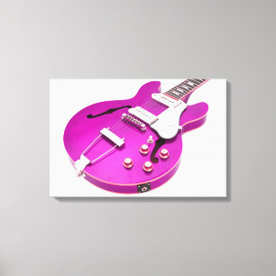 ICONIC LILA ELECTRIC GUITAR 16x24 Leinwanddruck