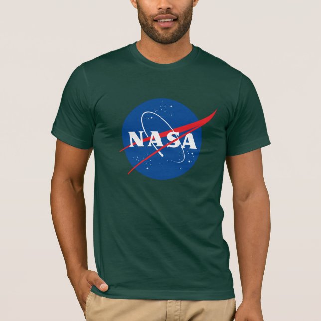 Iconic NASA Angepasst Cotton T - Shirt (Aurora Gre (Vorderseite)