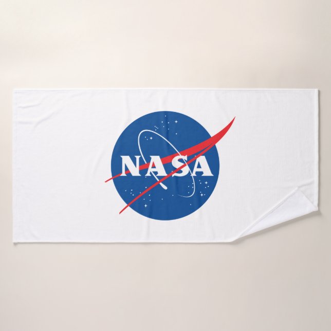 Iconic NASA Badetuch (Raketenweiß) Badehandtuch (Badehandtuch)
