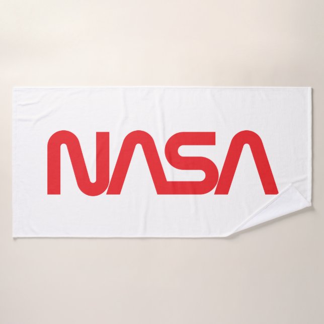 Iconic NASA Circa Badetuch (Raketenweiß) Badehandtuch (Badehandtuch)