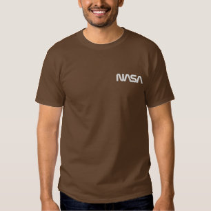 Iconic NASA Circa Earth Brown Besticktes T-Shirt