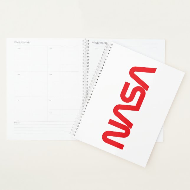 Iconic NASA Circa Executive Planner (Rocket White) (Devant avec enveloppe)