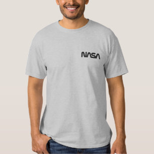 Iconic NASA Circa Moon Gray Besticktes T-Shirt