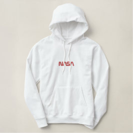 Iconic NASA Circa Rocket White bestickte Hoodie