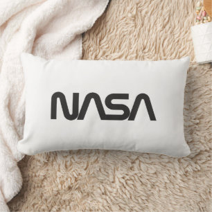 Iconic NASA Circa Rocket White Grade A Cotton Lendenkissen