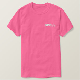Iconic NASA Circa Sunset Pink Besticktes T-Shirt
