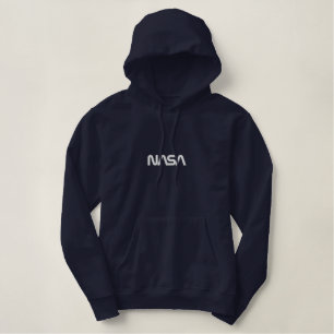 Iconic NASA Circa Women's Night Sky Blue Bestickter Hoodie