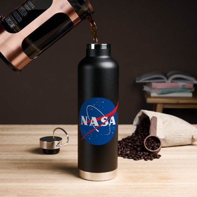 Iconic NASA Eclipse Black Insulted Trinkflasche (Kaffee (gedreht))