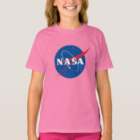 Iconic NASA Girls’ Cotton T - Shirt (Celestial Pin