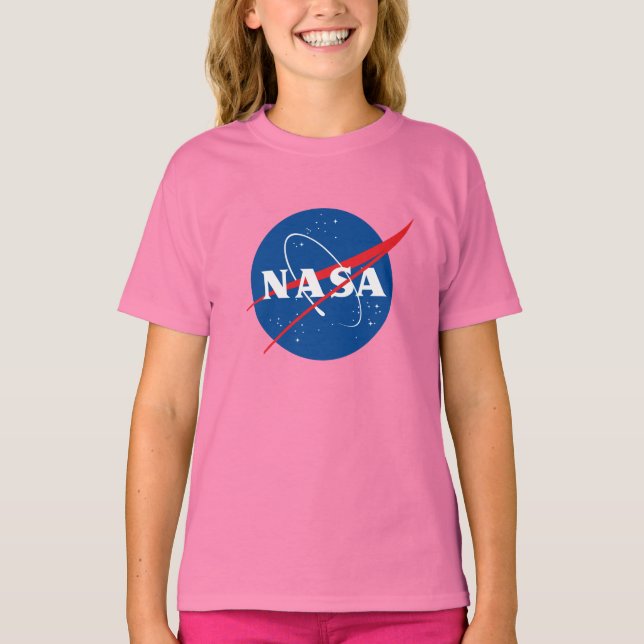 Iconic NASA Girls’ Cotton T - Shirt (Celestial Pin (Vorderseite)