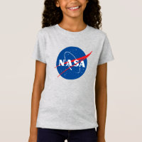 Iconic NASA Girls’ Premium Mercury Grau T - Shirt