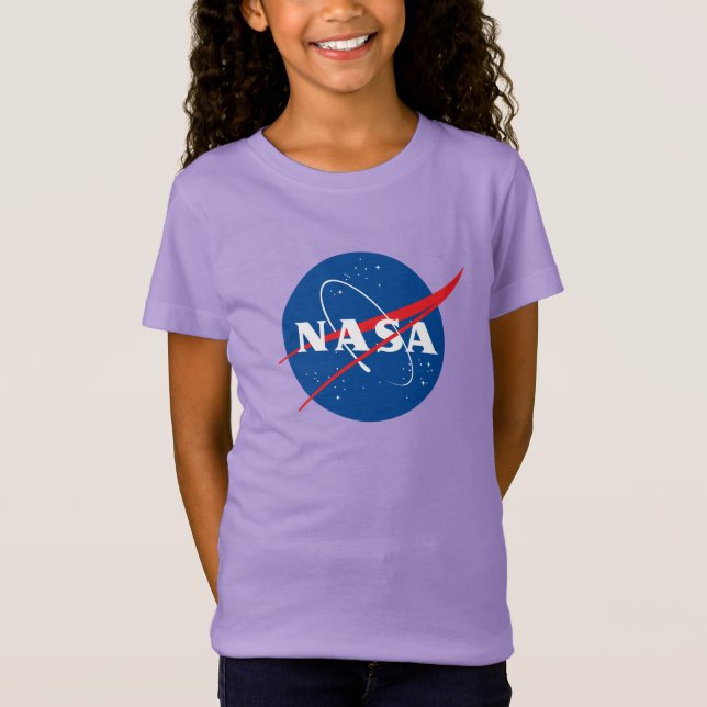 Iconic NASA Girls Premium Nova Violet T - Shirt (Vorderseite)