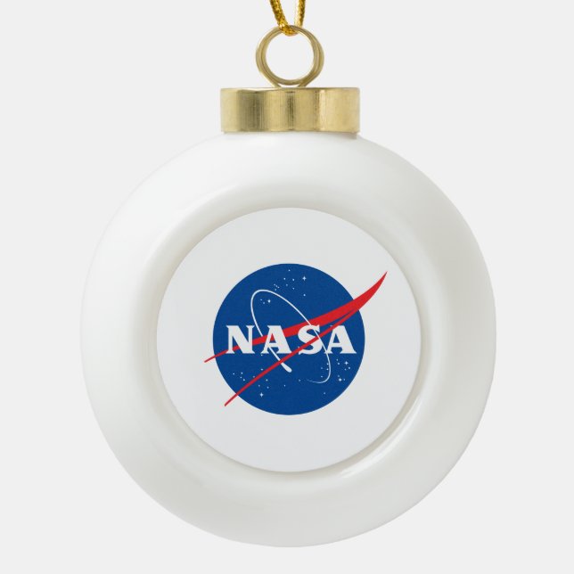 Iconic NASA Keramik Holiday Ornament (Ball) (Vorderseite)