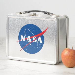 Iconic NASA Mercury Gray Metall Brotdose