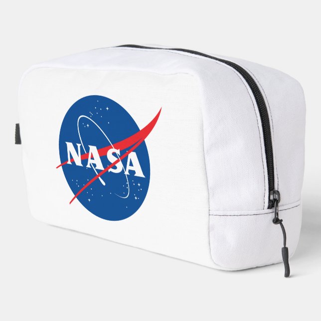Iconic NASA Toilettenbeutel (Raketenweiß) Waschbeutel (Rechte Ecke)