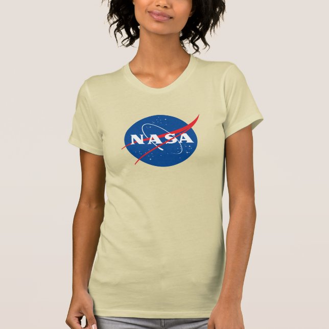 Iconic NASA Women's Slim T - Shirt (Pluto Creme) (Vorderseite)