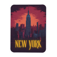 Iconic New York Cityscape - Nighttime Skyline