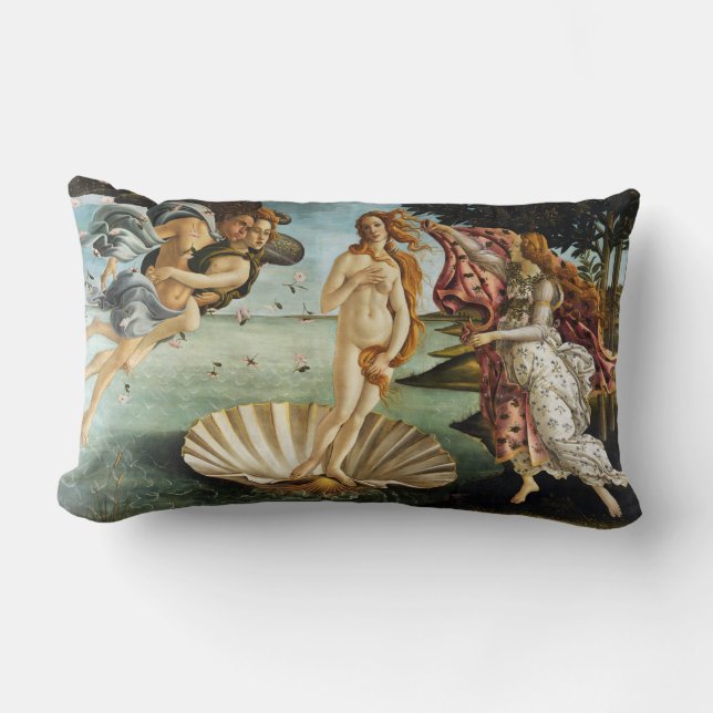 Iconic Sandro Botticelli Die Geburt der Venus Lendenkissen (Vorderseite)