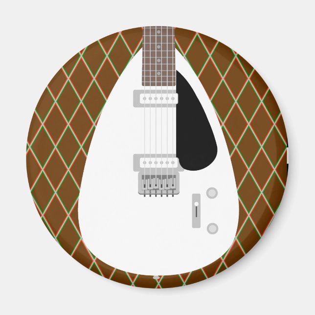 Iconic Teardrop Electric Guitar Magnet (Vorne)