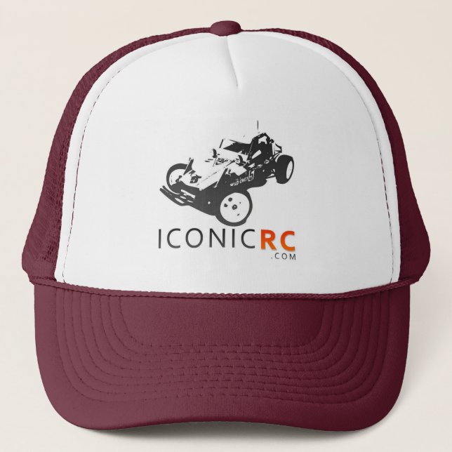 IconicRC Fernlastfahrer-Hut - Kastanienbraun Truckerkappe (Vorderseite)