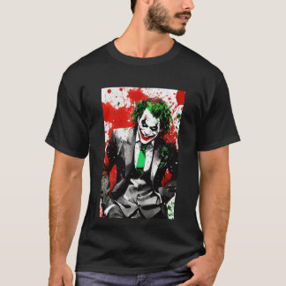 Iconischer Joker gedruckter T - Shirt