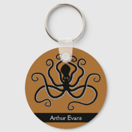 Iconischer Oktopus aus Minoan Marine Style Potteri Schlüsselanhänger