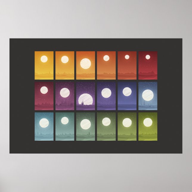 Iconographische Daten Kunst - Welten Poster (Vorne)